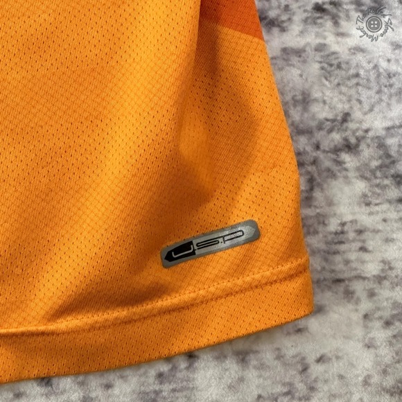 Puma Sport Lifestyle Short Sleeve Golf Polo Shirt Orange Stripe Logo - Men's XL‎ - Picture 10 of 12